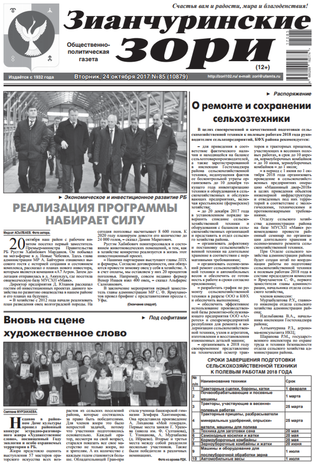 Зианчуринские зори